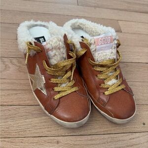 Golden Goose - Super-Star shearling-lined mules slides size 36